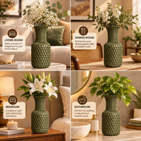 Geometric Lattice Decorative Flower Vase