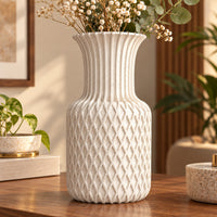 Geometric Lattice Decorative Flower Vase