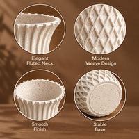 Geometric Lattice Decorative Flower Vase