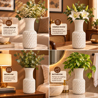 Geometric Lattice Decorative Flower Vase