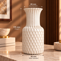 Geometric Lattice Decorative Flower Vase