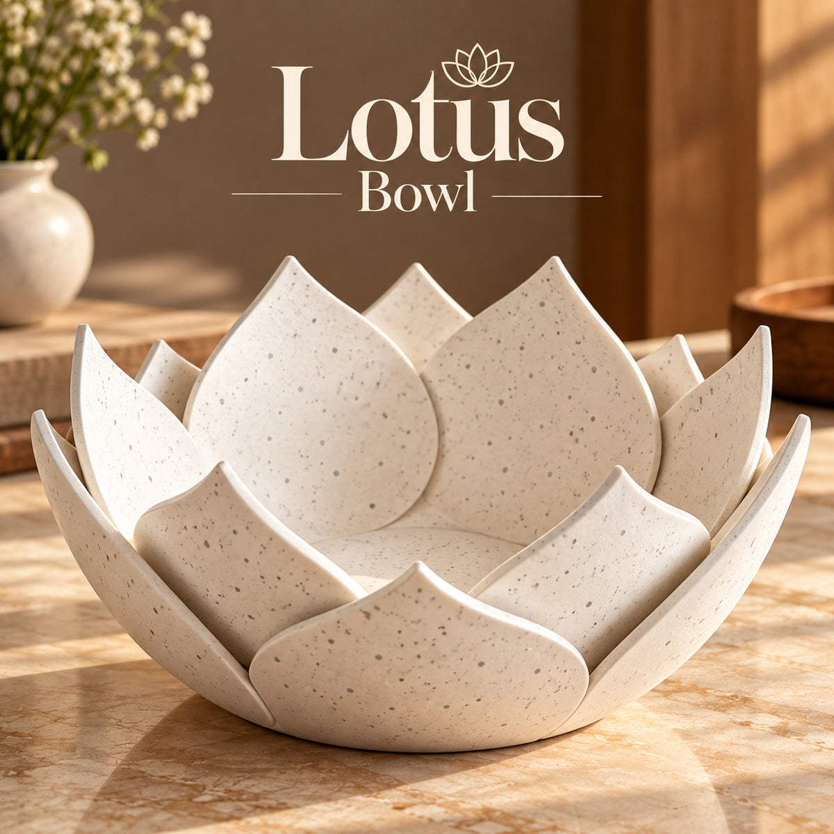 New Lotus Flower Shape Decorative Bowl