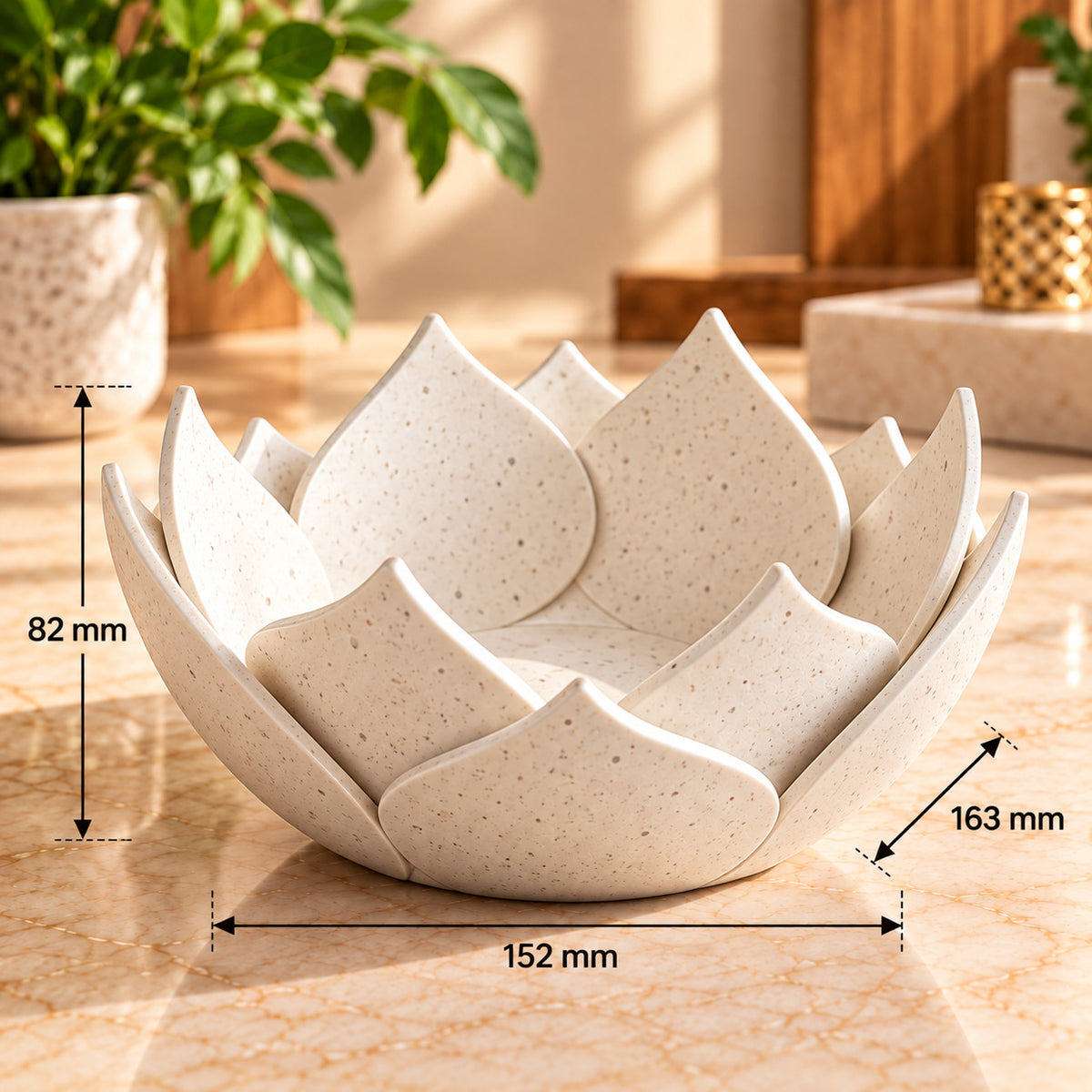 New Lotus Flower Shape Decorative Bowl