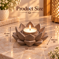 Lotus Shaped Tealight Candle Holder for Home Decor