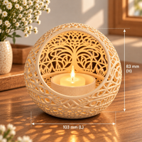 Decorative Lattice Tealight Candle Holder