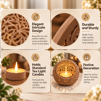 Decorative Lattice Tealight Candle Holder
