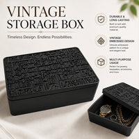 Decorative Storage Box with Embossed Design