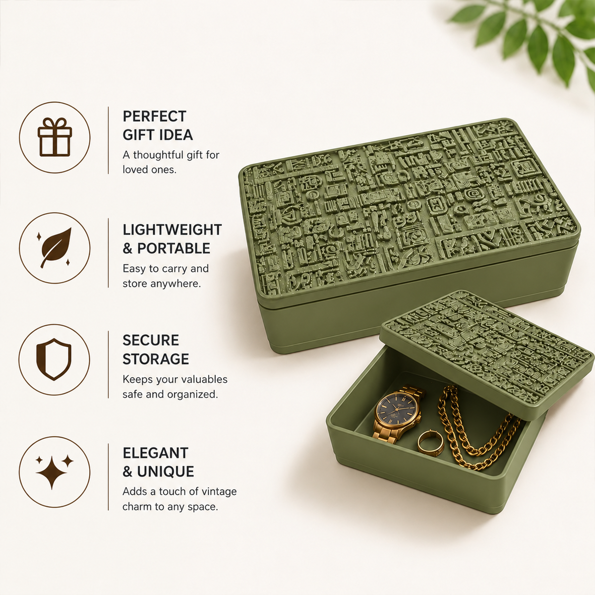 Decorative Gift Box with Embossed Design