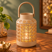 Floral Cutout Lantern Candlelight Decoration