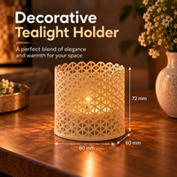 Decorative Lattice Candle Holders Set of 2