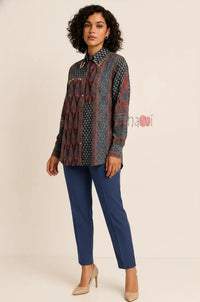 Midnight Mosaic Printed Shirt