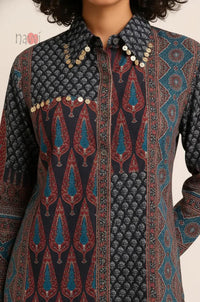 Midnight Mosaic Printed Shirt