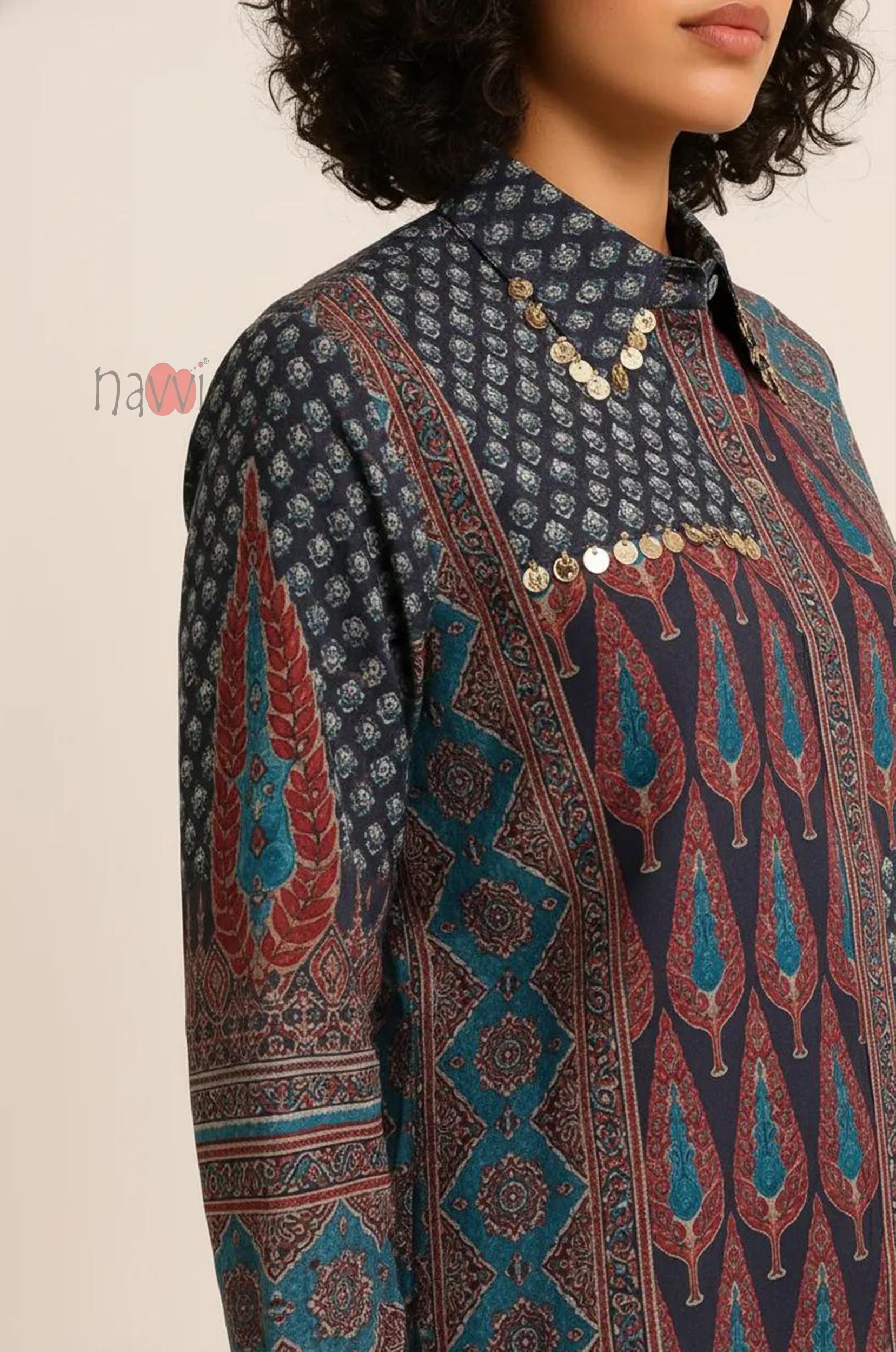Midnight Mosaic Printed Shirt