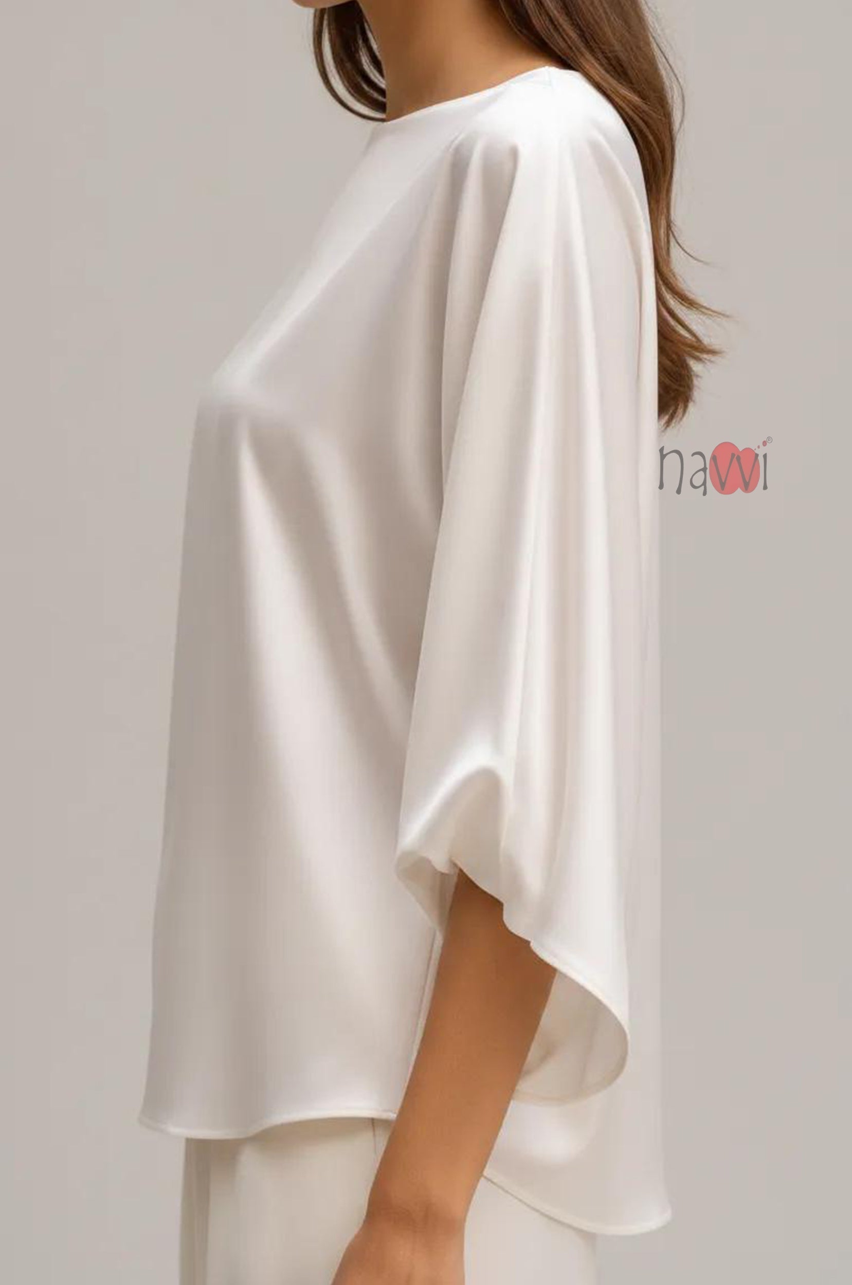 Pearl Bloom Satin Top