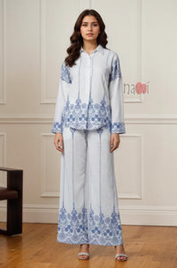 Ivory Floral Printed Shirt