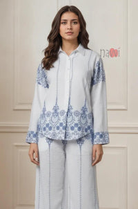 Ivory Floral Printed Shirt