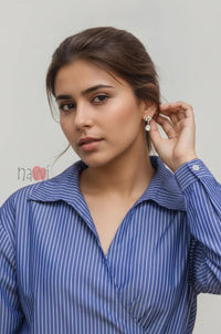 Classic Stripe Overlap Shirt