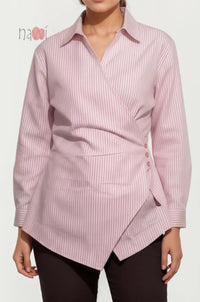 Classic Stripe Overlap Shirt