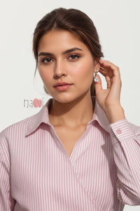 Classic Stripe Overlap Shirt