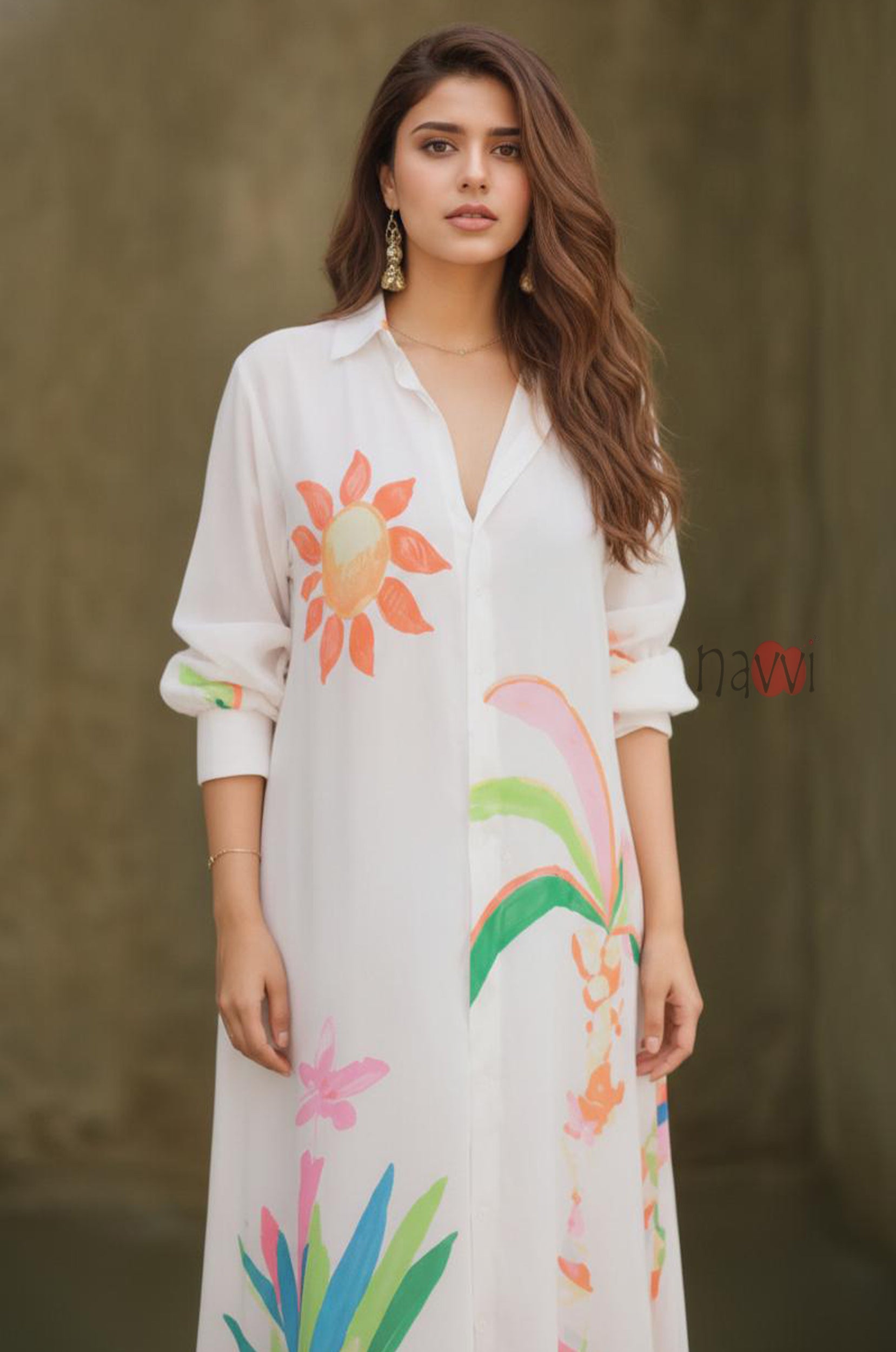 Sunset Garden Printed Maxi Dress
