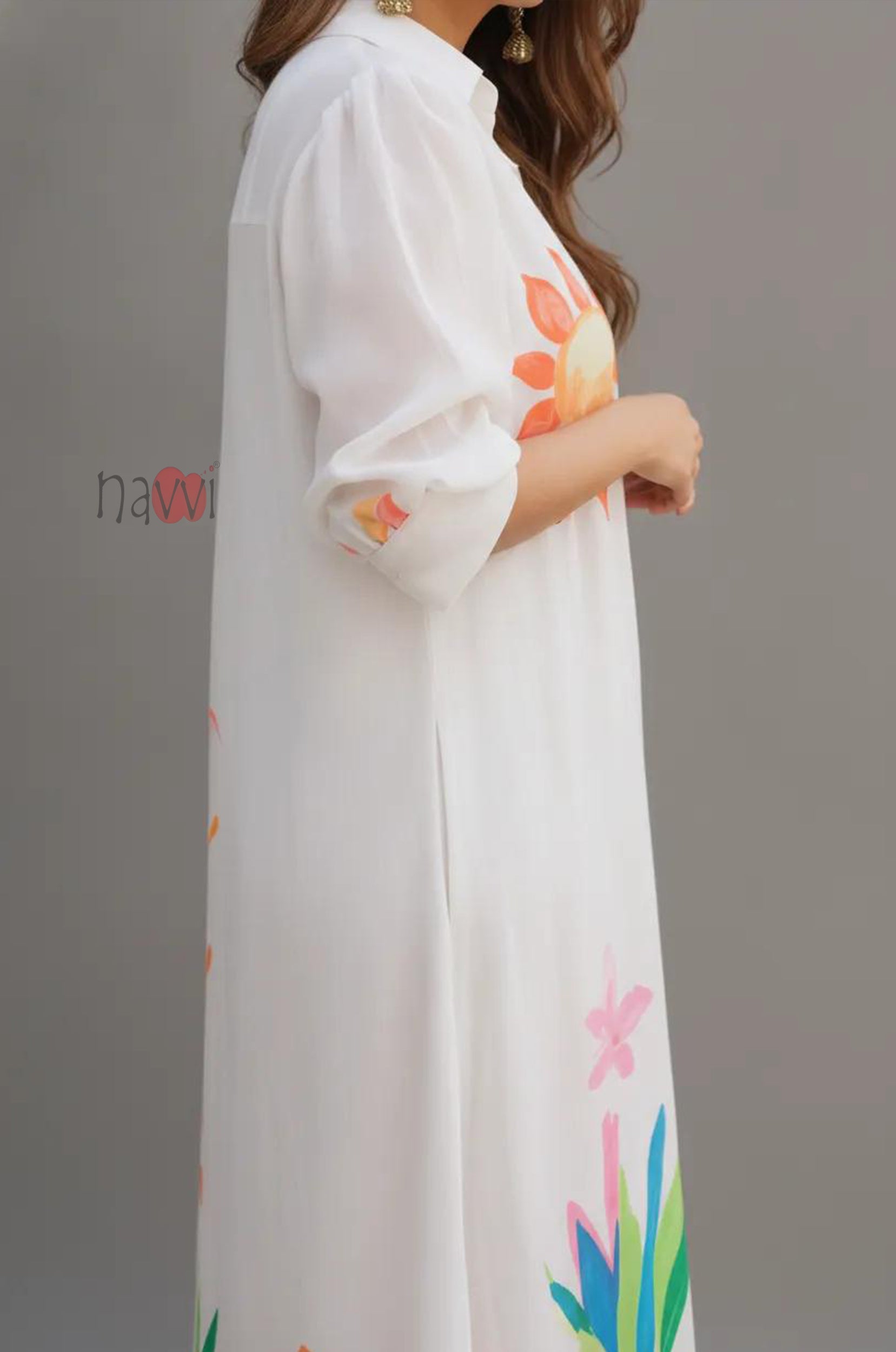 Sunset Garden Printed Maxi Dress