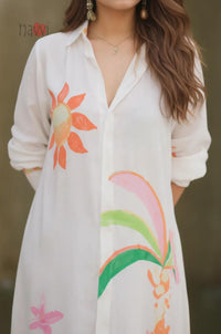 Sunset Garden Printed Maxi Dress