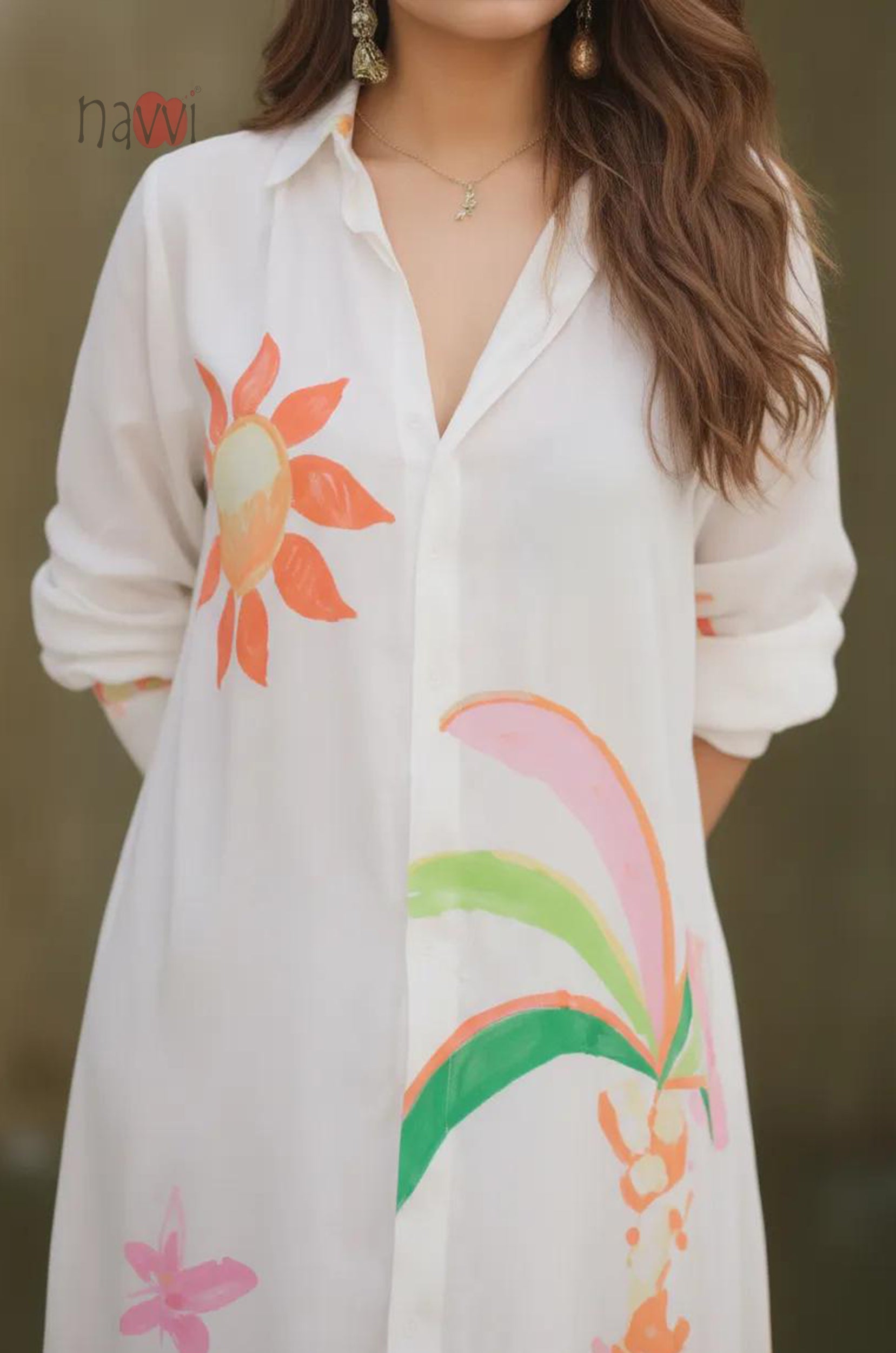 Sunset Garden Printed Maxi Dress