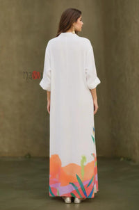 Sunset Garden Printed Maxi Dress