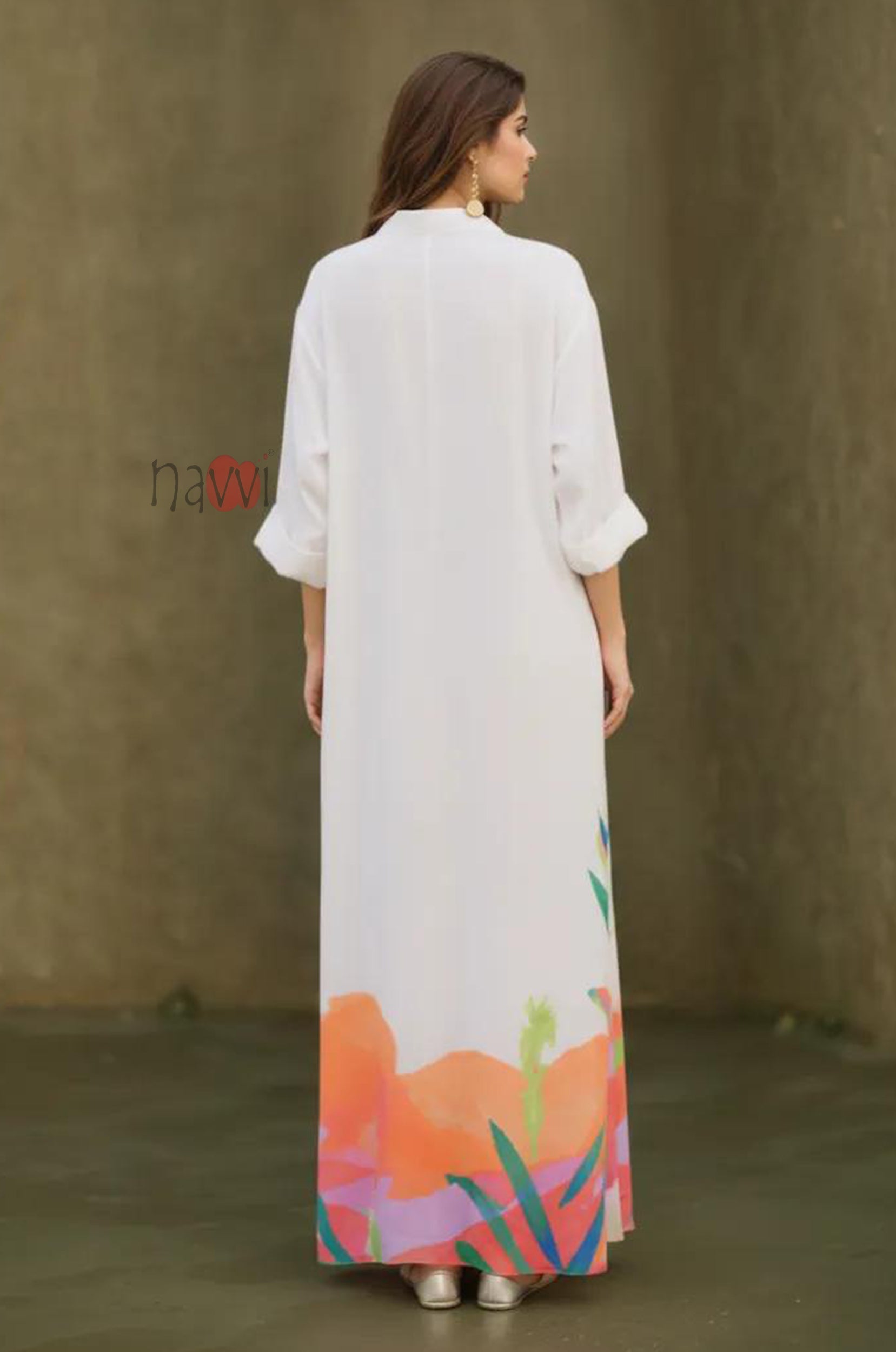 Sunset Garden Printed Maxi Dress