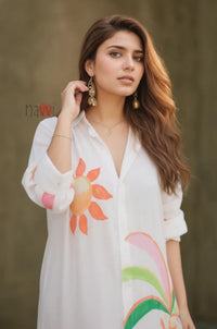 Sunset Garden Printed Maxi Dress