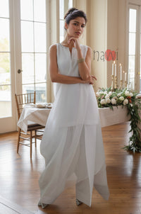 Sleeveless Straight Kurta Set