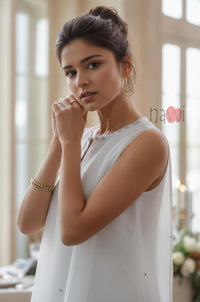 Sleeveless Straight Kurta Set