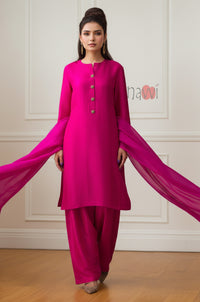 Elegant Straight Farshi Salwar Set