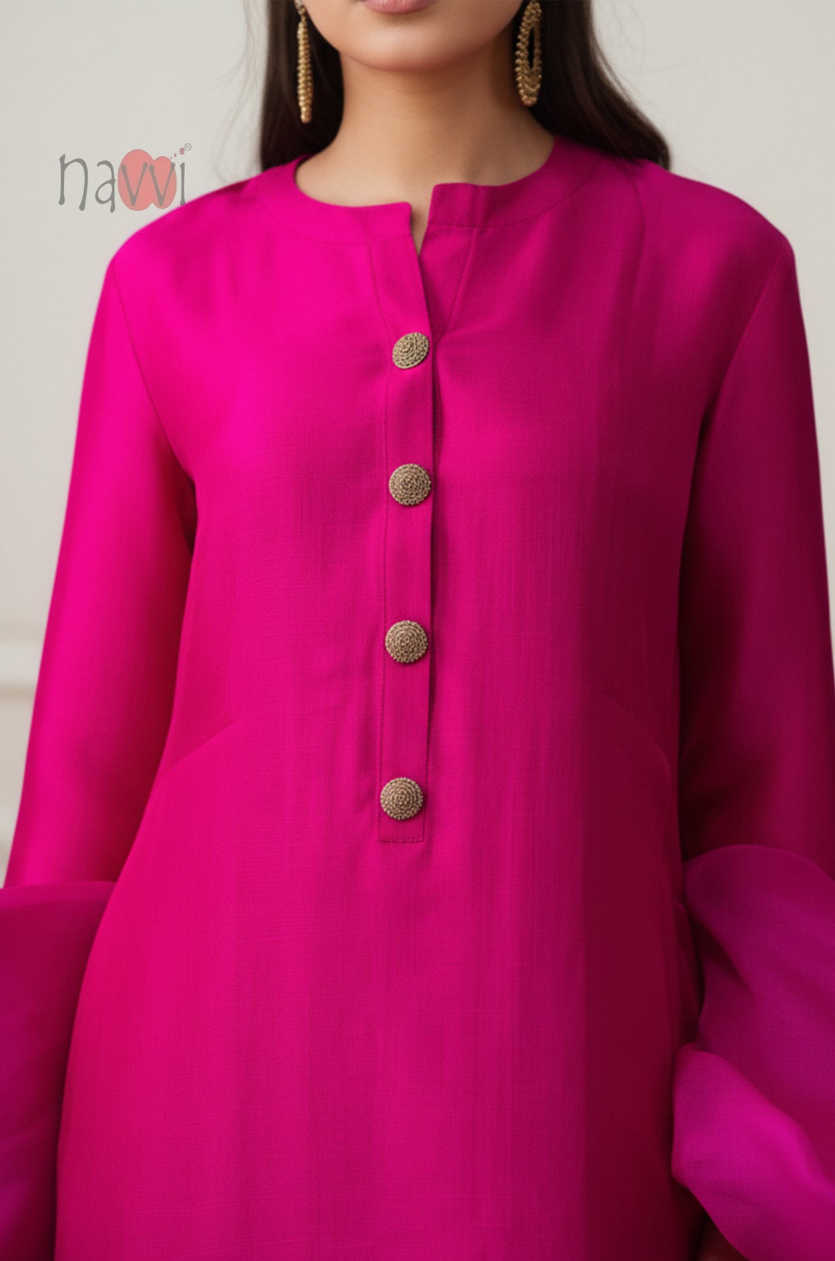 Elegant Straight Farshi Salwar Set