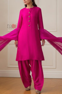 Elegant Straight Farshi Salwar Set