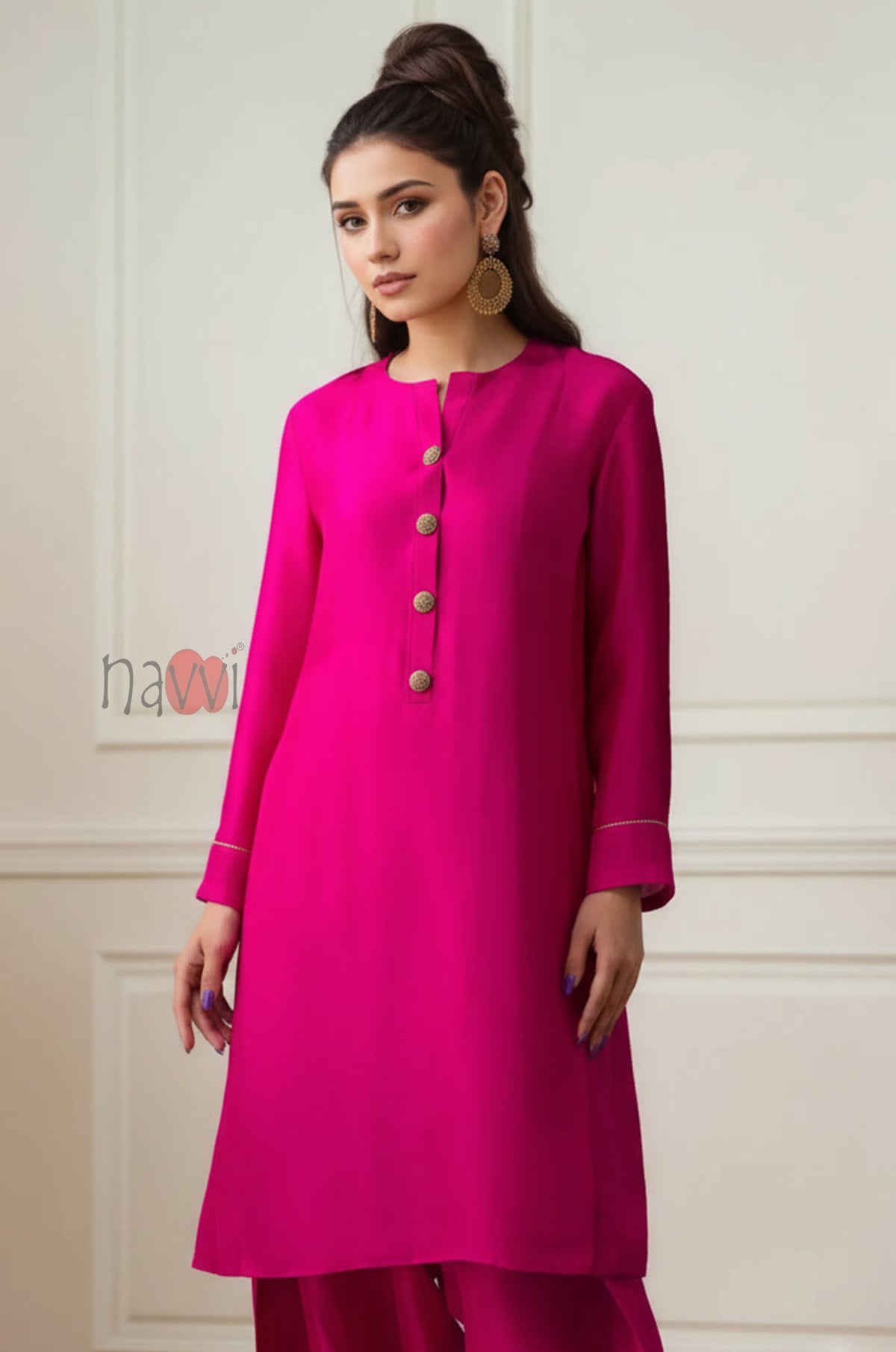 Elegant Straight Farshi Salwar Set