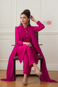 Elegant Straight Farshi Salwar Set
