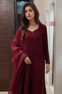 Straight Kurta with Dupatta Set