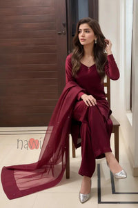 Straight Kurta with Dupatta Set