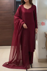 Straight Kurta with Dupatta Set
