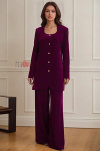Berry Ice Velvery Coord Set