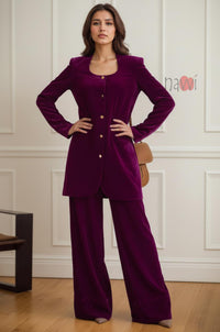 Berry Ice Velvery Coord Set