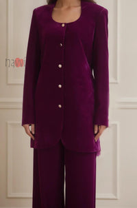 Berry Ice Velvery Coord Set