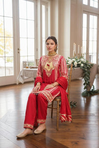 Scarlet Zari Elegance Set