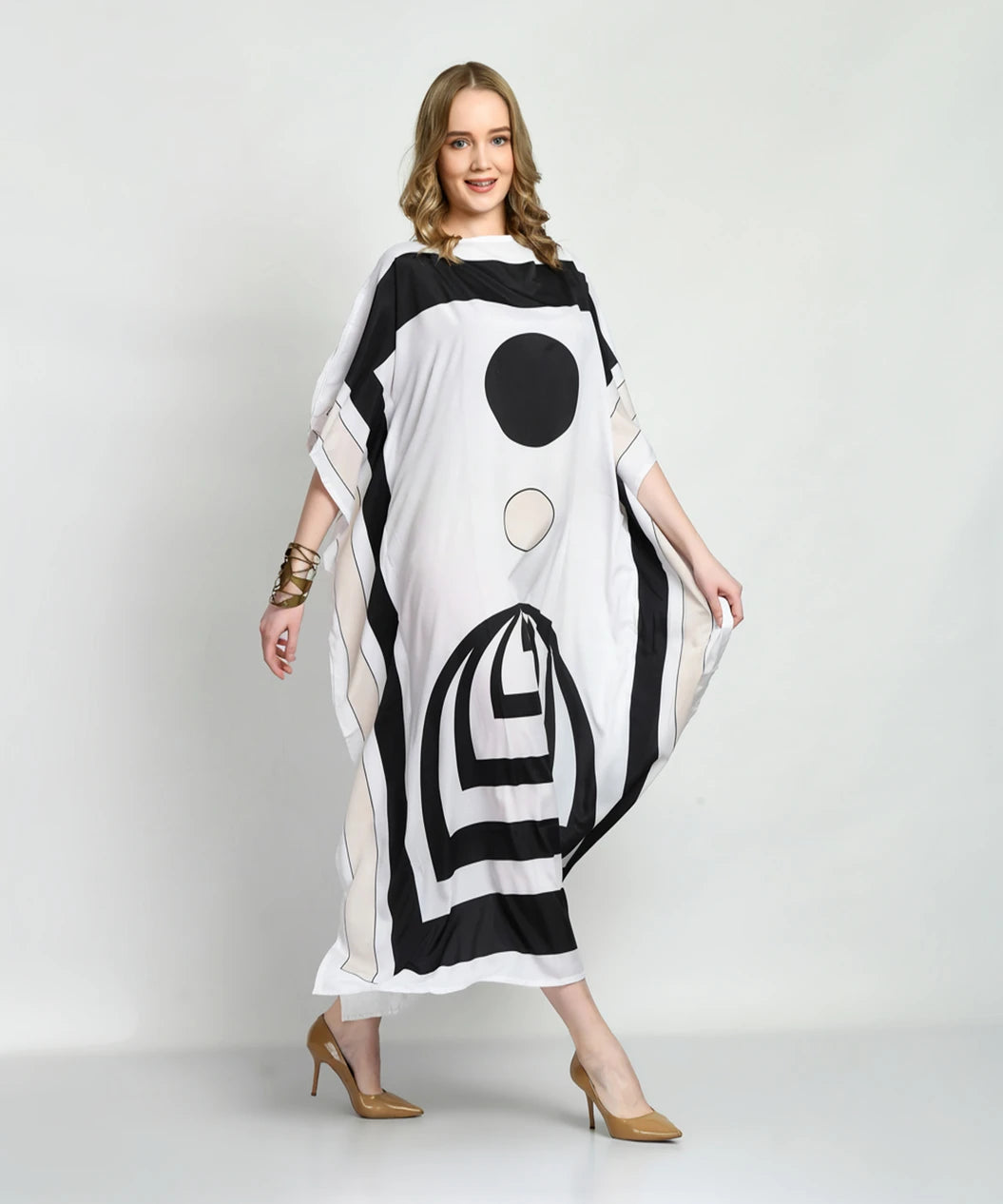 Cosmos Silk Crepe Kaftan