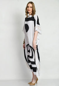 Cosmos Silk Crepe Kaftan