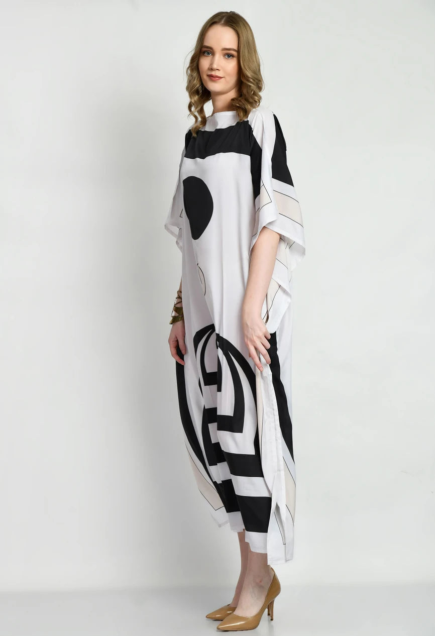 Cosmos Silk Crepe Kaftan