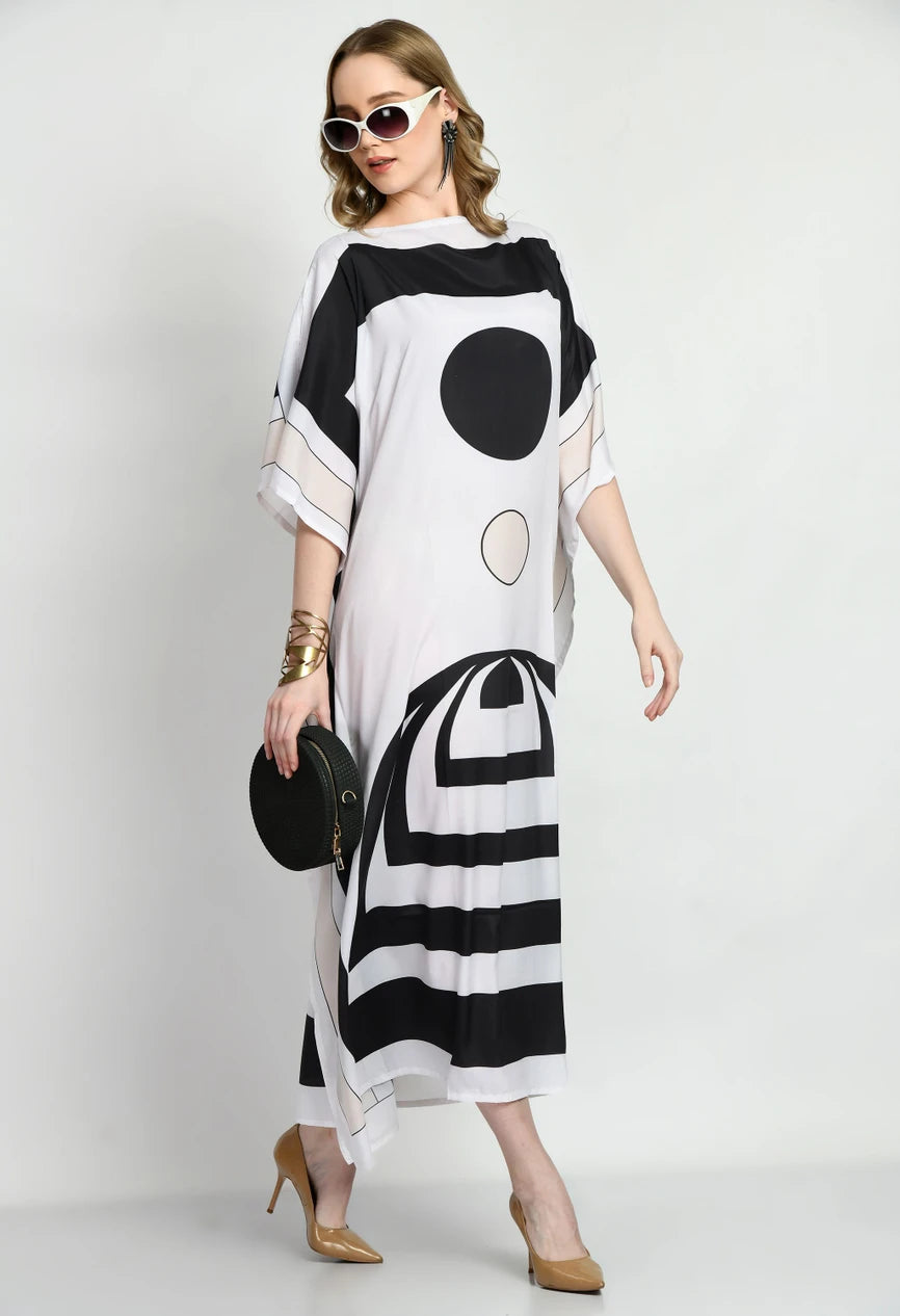 Cosmos Silk Crepe Kaftan
