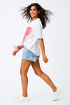 Butterfly Embellished Crush Tee