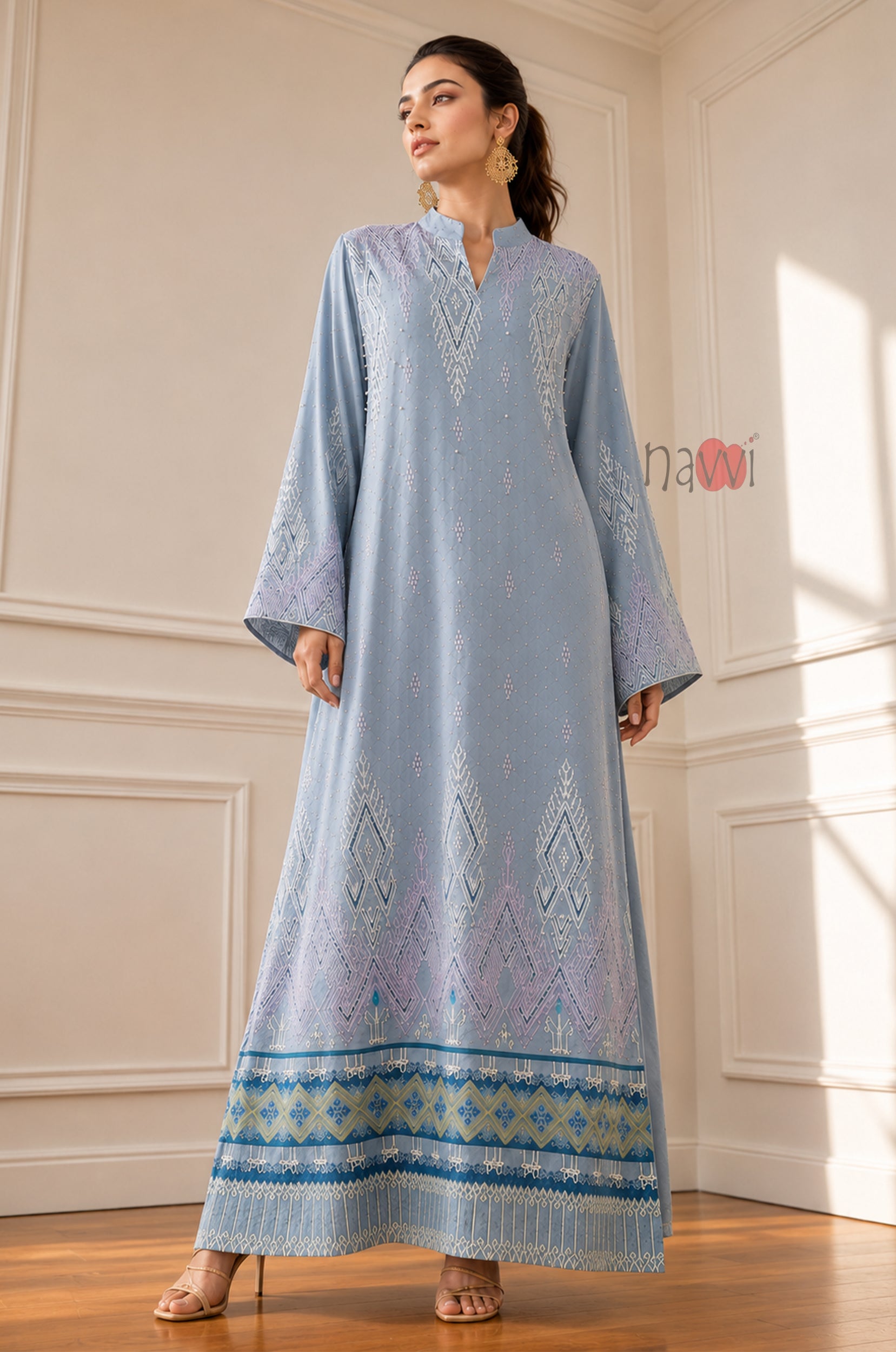 Celestial Elegance Kaftan Dress